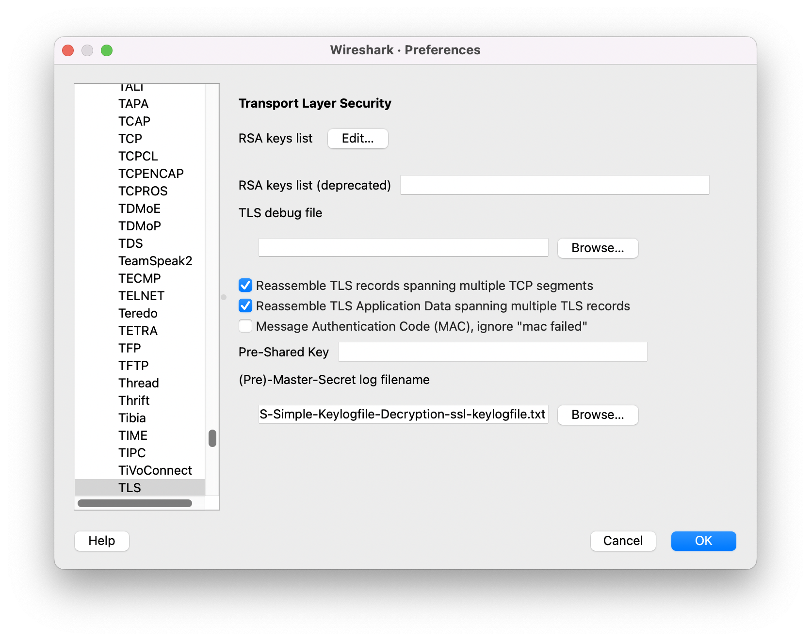 Dialog Keylog