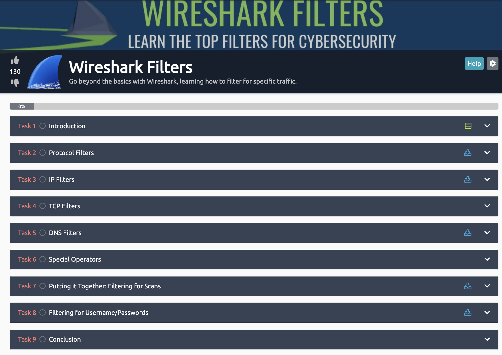 TryHackMe Wireshark Filter room
